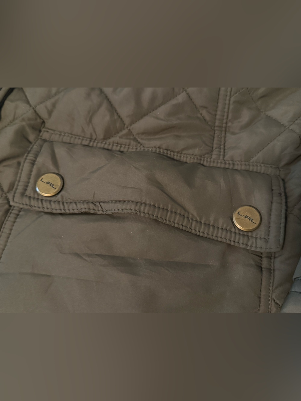 Ralph Lauren Womens Quilted Jacket Equestrian Style Barn Coat Green Size XL - Picture 3 of 10
